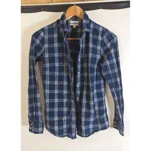 J.CREW BOYS BLUE PLAID Shirt BOY'S SZ 2 CLASSIC FIT BLUE PLAID LONG SLEEVED